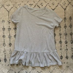 Caslon Tops - Striped Peplum Top Caslon Tops - Striped Peplum Top
